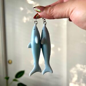 Shark earrings